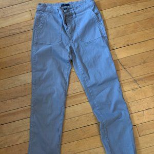 jcrew vintage straight cargo pant in slub sateen